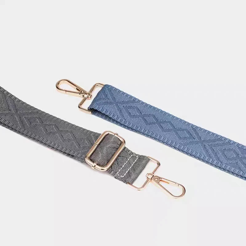 3.8cm Wide Jacquard Bag Strap Adjustable Replacement Crossbody Shoulder Strap for Handbags