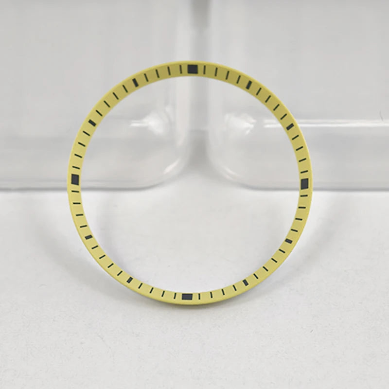 30.5mm Watch Chapter Rings Fit SKX007 SKX009 SRPD Watch Case Plastic Inner Ring NH35 NH36 Movement Men's Watch Parts Replace