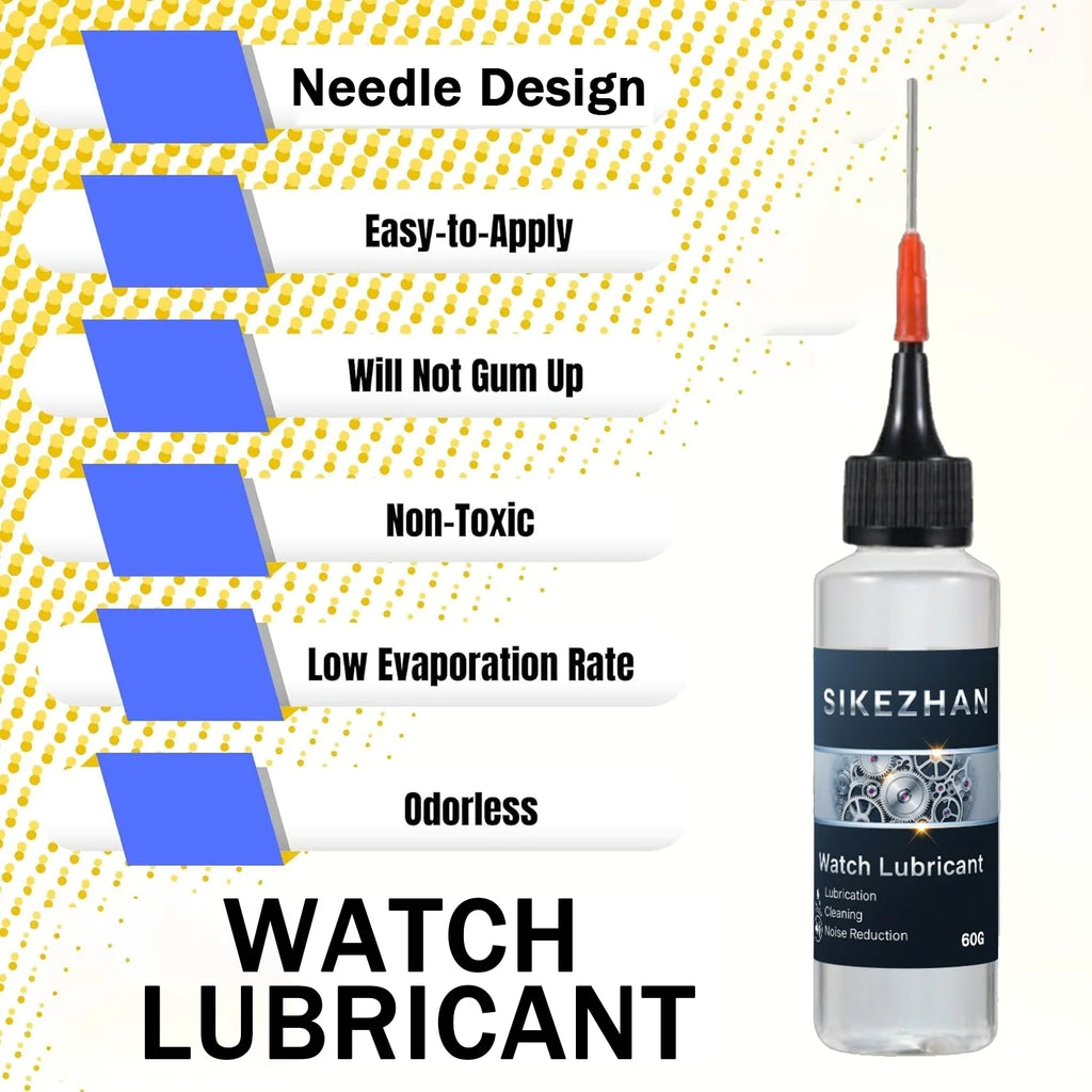 Professional Watch Lubricant – Precision Oil for Watch Mechanisms, Anti‑Rust, Smooth Movement and Cleaning Maintenance