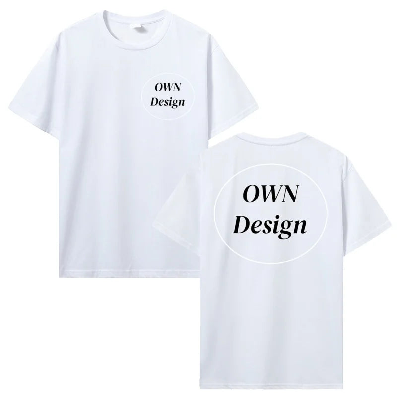 Custom T Shirt Make Your Design Logo Text T-shirt Men Women Customized Print Original Design Gifts Tshirt Streetwear Clothing
