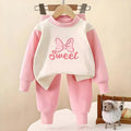 2026 Autumn New Long Sleeve Pajamas Sets for Girls Casual Home Clothes Sets Children Dralon Farbic Kids Bottom Clothes Sleepwear