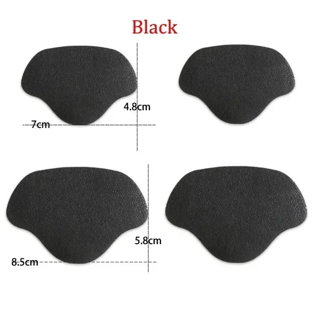 4Pcs Sneaker Heel Repair Pad Adjustable Size Wear-resistant Footbed Invisible Heel Repair Pad Repair Shoe Hole Pad Back Sticker