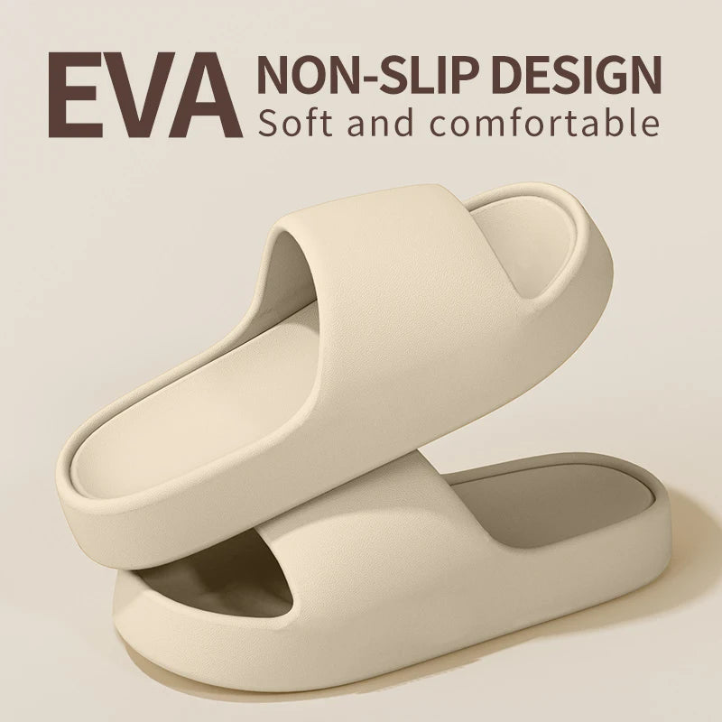 Men's Slippers for Summer Outdoor Wear, Indoor Thick-Soled Bathroom Shower, Anti Slip and Cool Slippers for Men