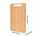 Wooden Cutting Board Bamboo Food Cutting Table Kitchen Serving Board Thickened Chopping Panel for Meat Fruit Vegetables Bread