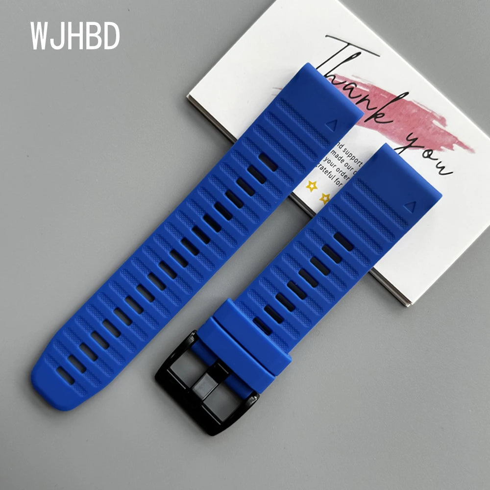 Sport Silicone Strap for Garmin Descent G2 G1 Mk3i Mk2 Mk1/Fenix 8 Pro E 7 7X 6 6X 5 5X/Epix Soft Bracelet 22/26mm Quickfit Band