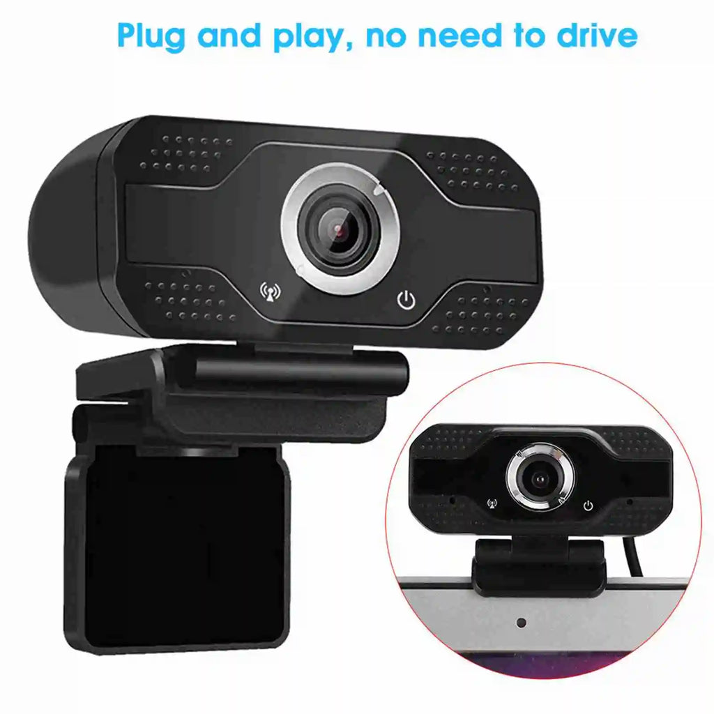 2026Webcam with Microphone, USB Computer Camera for  Online Class Video Calls, Zoom, Teams, Streaming
