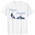 Pigeon Pigeoff Bird Birdwatcher Birdwatching T-shirt Cute Funny Graphic T-shirt Men Tshirt Cotton Loose Oversized T Shirt