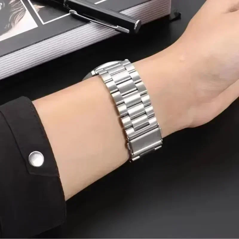 Stainless Steel Strap For Zeblaze Vibe 8 7 7 Pro 7 Lite Metal Band 22mm Wristband For Zeblaze Stratos 4 3 2 Ultra/Beyond 3 Pro