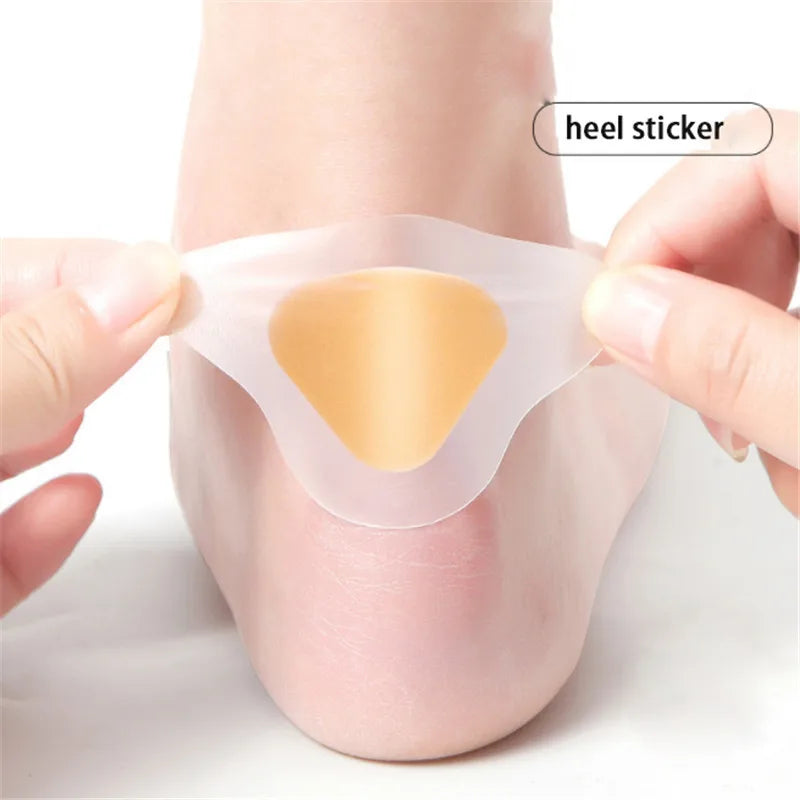 30PCS Heel Protector Foot Care Sole Stickers Waterproof Invisible Patch Anti Blister Friction Feet Care Pad Back Heel Sticker