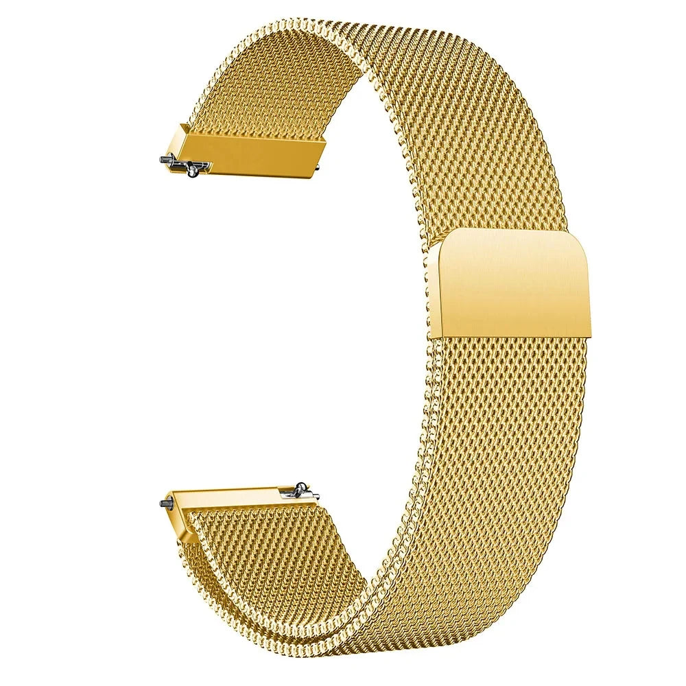 20mm/22mm Milanese band For Amazfit GTS/2/2e/3/4/GTS2 Mini/GTR 42mm/47mm/GTR2/3/4/Pro stratos Metal Bracelet Amazfit bip strap