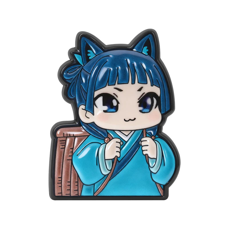 Maomao Light Novel Brooch Enamel Pins  Cute Japanese Anime Cartoon Character Brooches Lapel Badge Jewelry Gift for Fans Friends