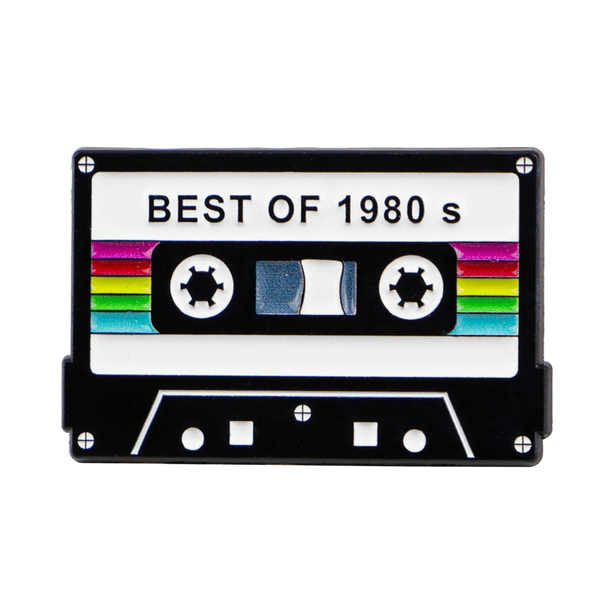Vintage 1985 Brooch Creative Tape Enamel Pins Music TV Lapel Pin For Backpack Clothing Accessories Metal Badge Jewelry Gift