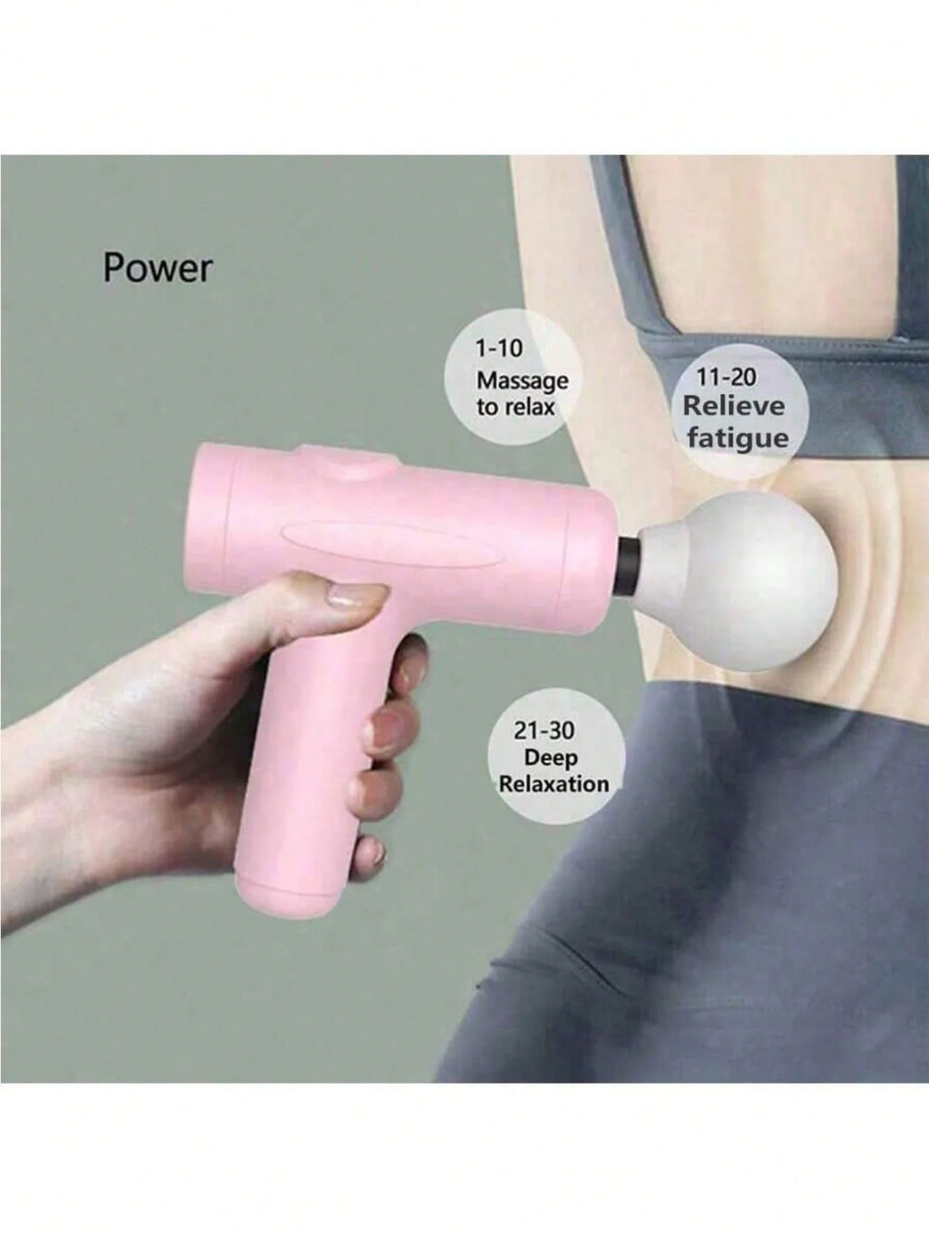 2026 1PC Customized Powerful Fascia Gun Full Body Massager to Release Muscle, Same as the Celebrity Model USB-Powered