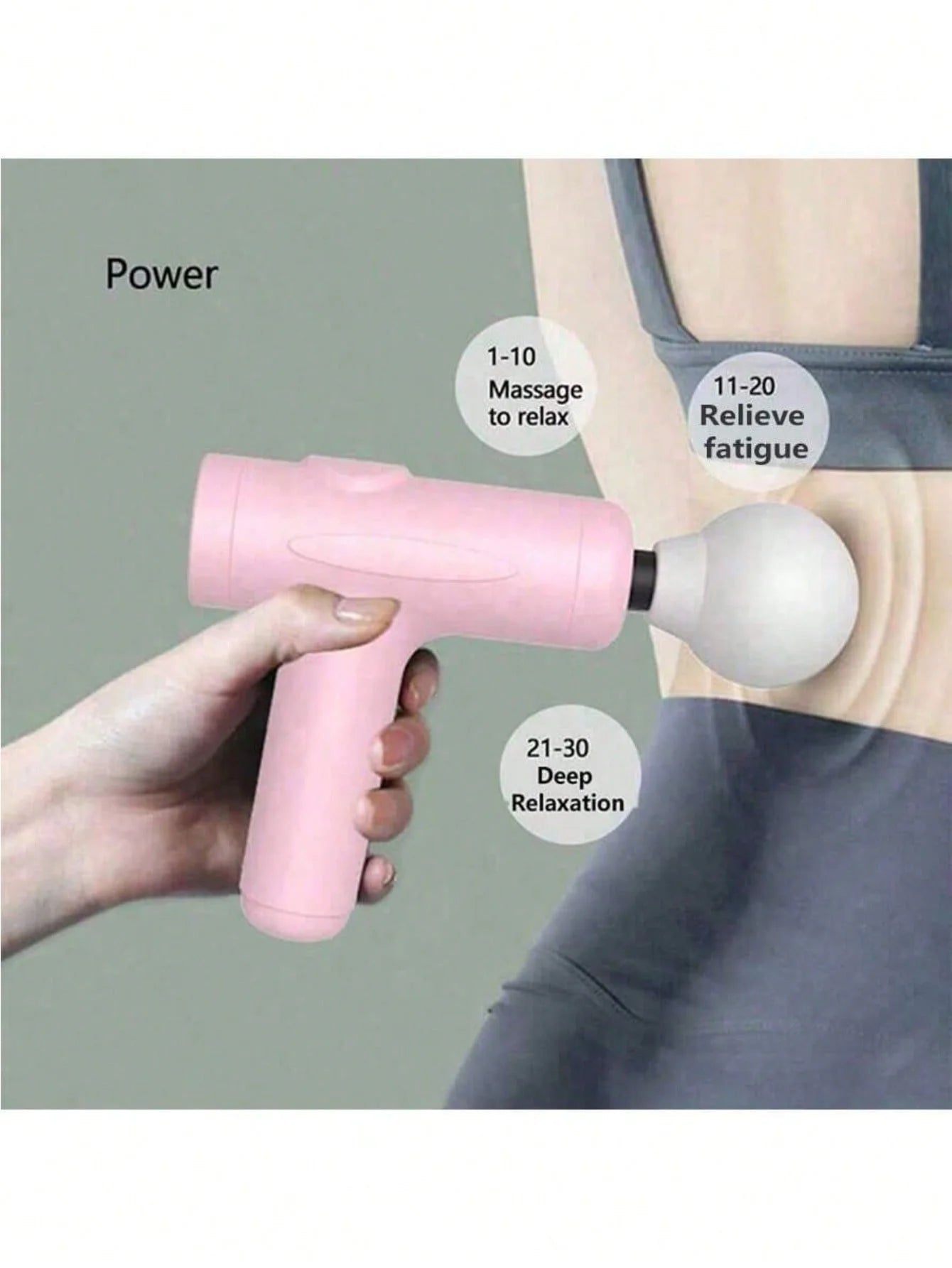 2026 1PC Customized Powerful Fascia Gun Full Body Massager to Release Muscle, Same as the Celebrity Model USB-Powered