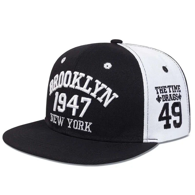 Unisex BROOKLYN Embroidery Hip-hop Hats Spring Autumn Outdoor Adjustable Sports Casual Baseball Caps Sunscreen Hat Sports Cap