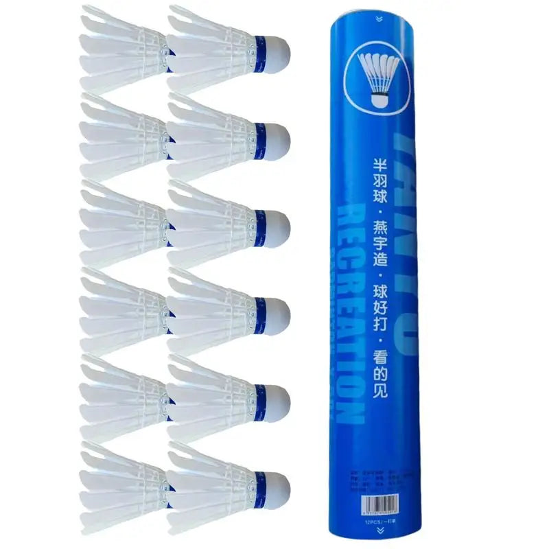 3/6/12X High Durability Feather Shuttles Badminton High Stability Badminton Shuttlecocks for Beginners Badminton Shuttlecocks