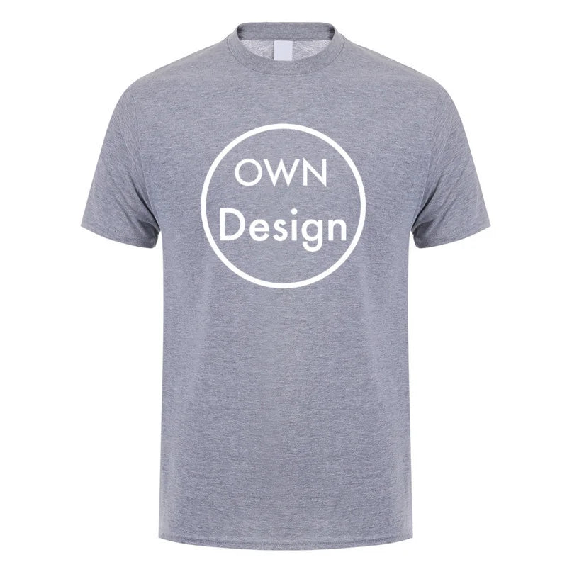 Custom T Shirt Make Your Design Logo Text T-shirt Men Women Customized Print Original Design Gifts Tshirt Streetwear Clothing