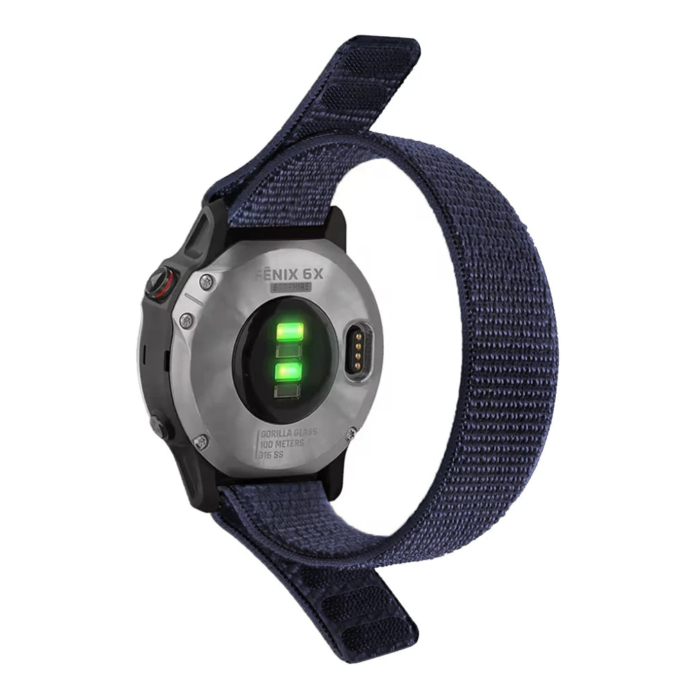 26mm 22mm Nylon Loop Watch Band For Garmin Fenix 8 8Pro 7 7X 6 6X 5X/Forerunner 970 965/Enduro 3 2/Instinct 3 2X QuickFit Strap