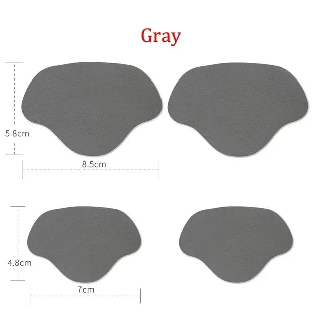 4Pcs Sneaker Heel Repair Pad Adjustable Size Wear-resistant Footbed Invisible Heel Repair Pad Repair Shoe Hole Pad Back Sticker