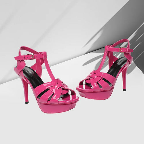 2024 New 10cm High Heel Sexy Fashion Fish Mouth Waterproof Platform Spring/Summer Fine Heel Sandals Steel Pole Dance Striptease