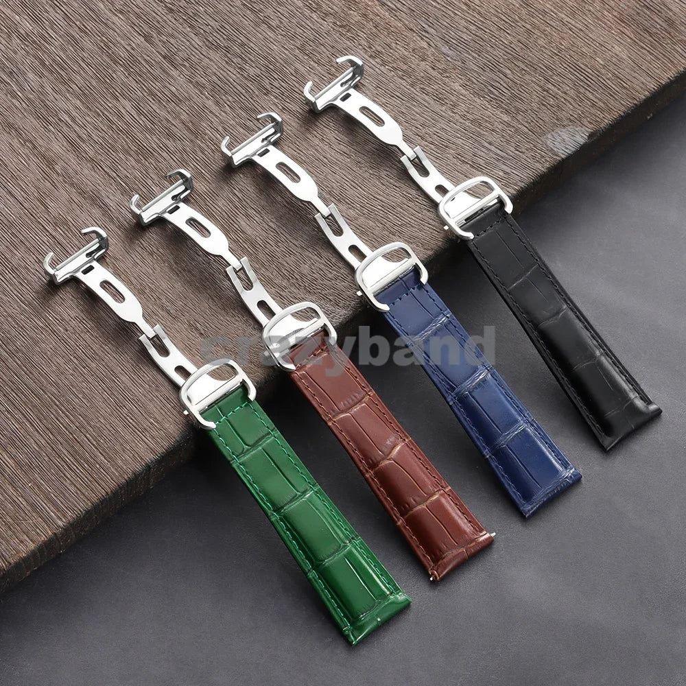 Genuine Leather Watch Strap for Cartier Tank London Solo Business Men‘s Soft Bracelet High Quality New Wrist Band 18mm 20mm 22mm