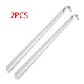 52cm Extra Long Stainless Steel Silver Metal Shoehorn Shoe Lifter Aid Slip-On Shoe Pulling Tool for Easy Shoe Removal