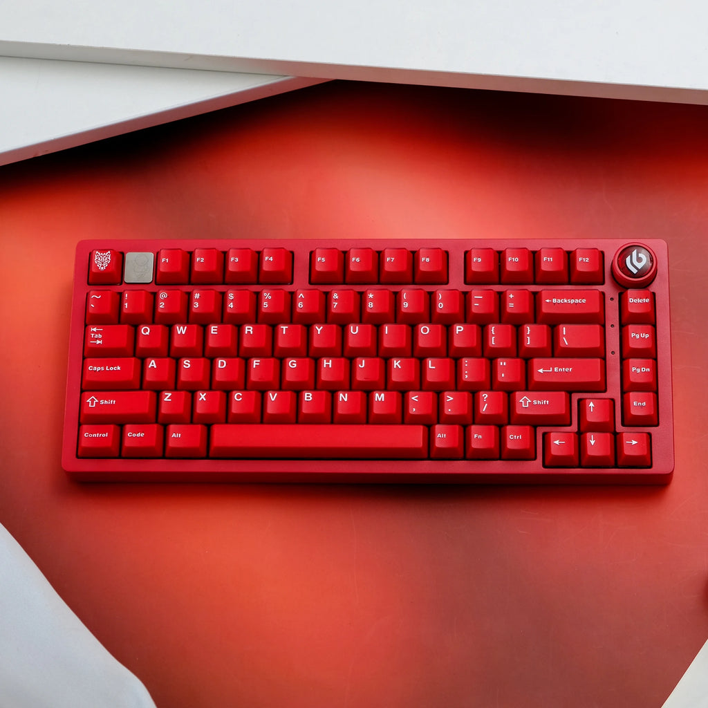 114 Aifei Keycaps Ruby Red ABS Double Shot Cherry Height for Mechanical Keyboard Translucent 6.25u 7u Anne Pro 2 GK61 Game PC