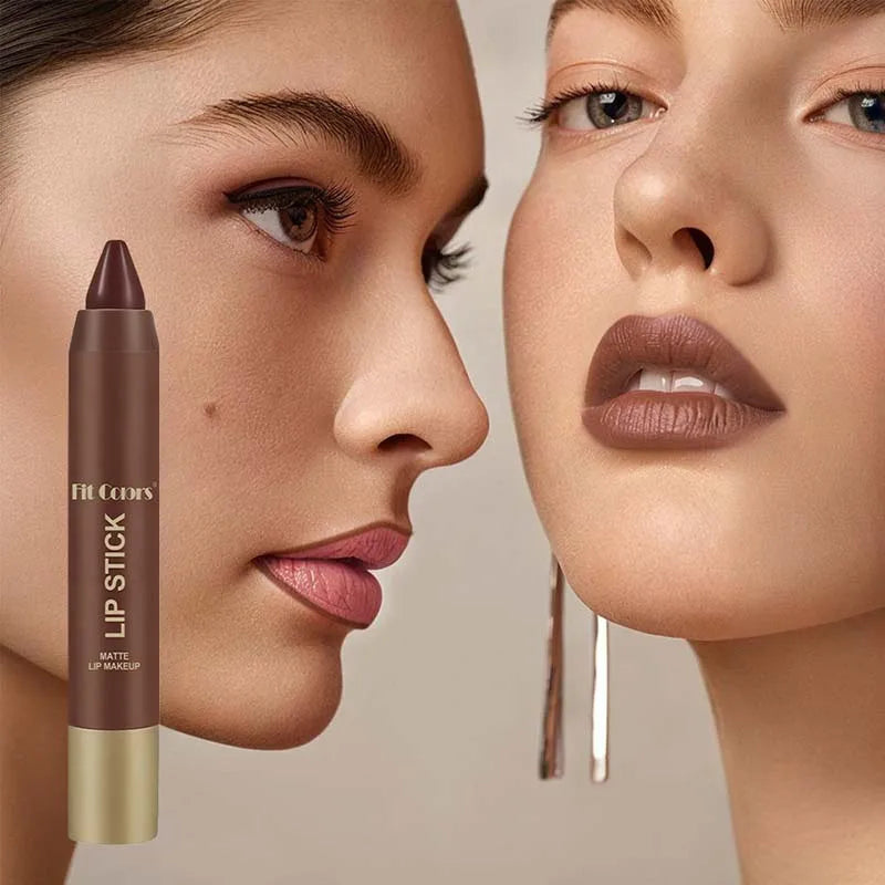 Matte Lipstick Makeup Velvet Lip Liner Crayon Sexy Brown Red Chocolate Tint Lipstick Lip Contouring Lipliner Outline Cosmetic