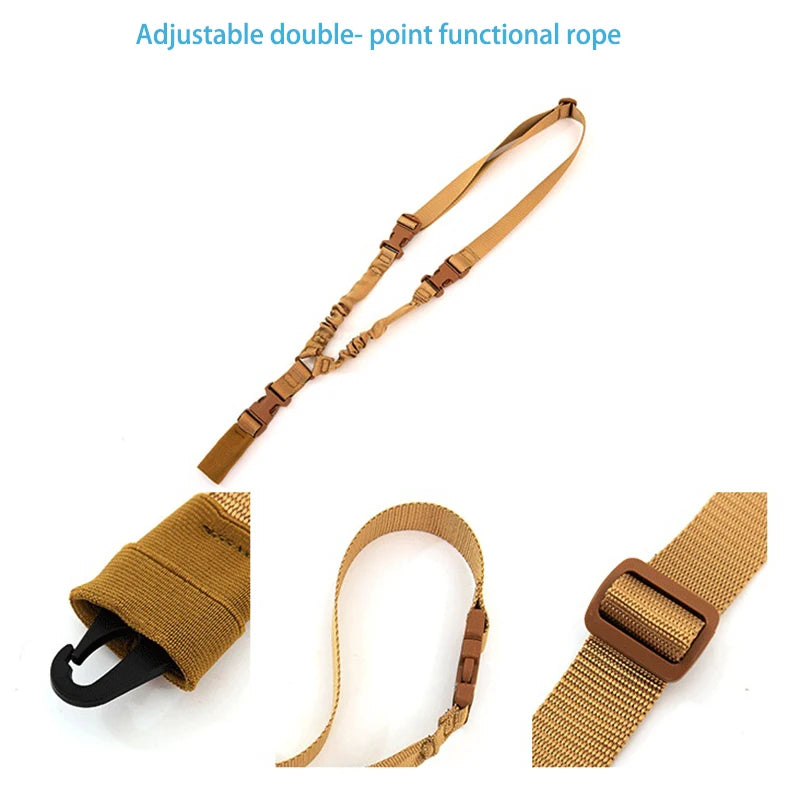 Tactical Single Point Gun Sling Shoulder Strap Rifle Shot Gun Belt with Metal Buckle Hunting Tactical Gear Accessories