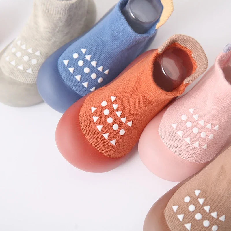 Summer New Combed Cotton Anti slip and Breathable Children's Soft Sole Shoes Baby Walking Shoes Mesh Faced Baby Floor Socks