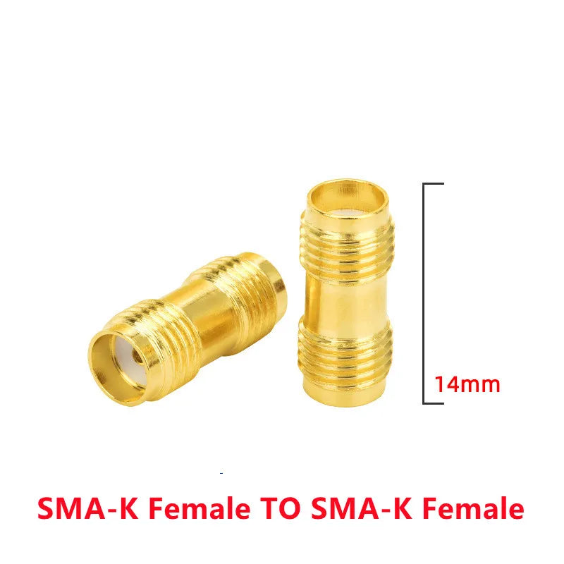 2PCS SMA to SMA Adapter SMA Male Female to Male Female RP SMA Straight 3 Way Right Angle 90 135 Degree RF Connector for Antenna