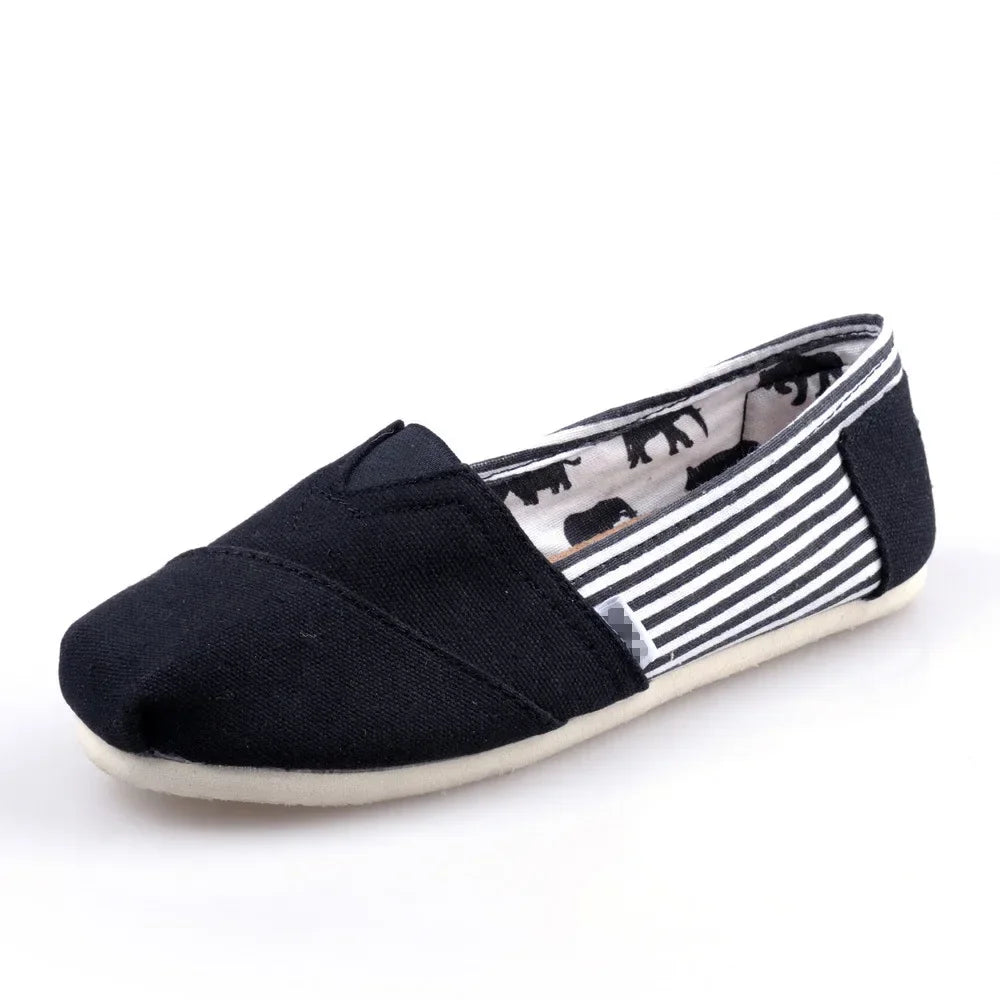 Summer Blue Loafers Men Classic Canvas Flats Shoes Women Comfortable Breathable Men Casual Shoes Slip-on Espadrilles