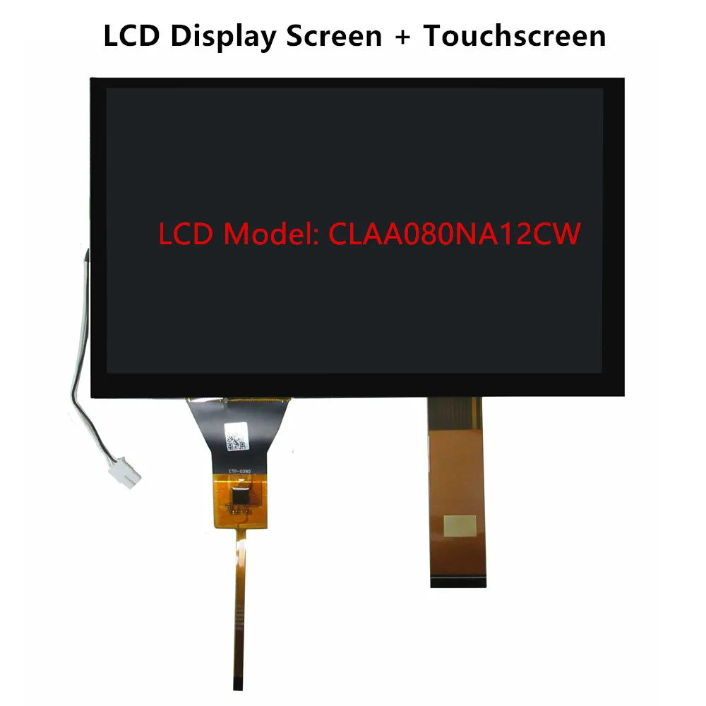 8 Inch 40Pin CLAA080NA12CW 73003000742B E19454B LCD Display Screen Panel Digitizer Touchscreen GT911 For Car Navigation DVD
