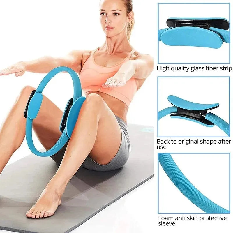 Pilates circle, yoga ring, yoga aid for slimming thighs and strengthening the waist, weight loss and slimming.