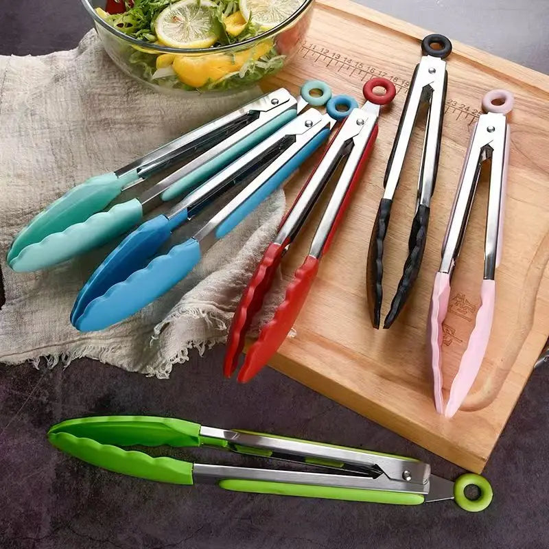 PP food tongs, bread tongs, stainless steel tongs, mini bread tongs, cake tongs, kitchen tools