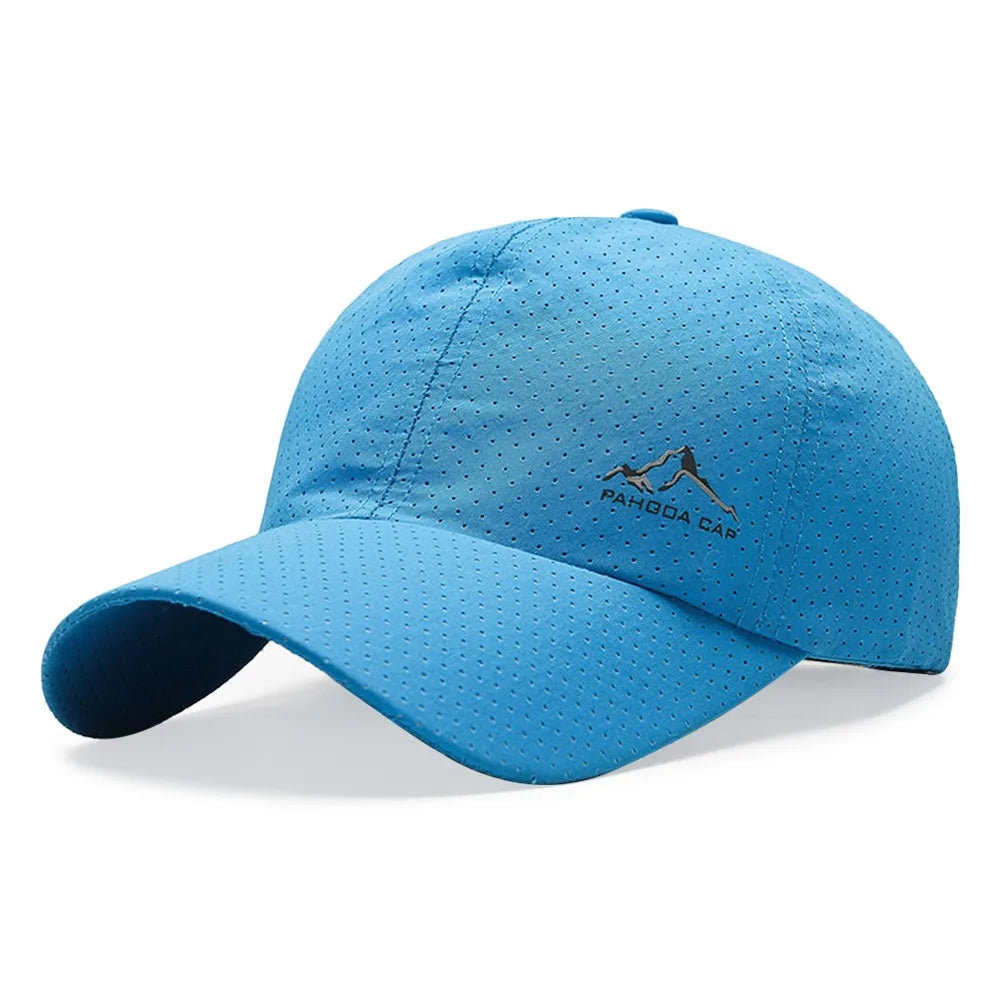 Casual Quick Dry Summer Baseball Cap Breathable UV Protection Sun Hats Adjustable Sports Cap Men Women