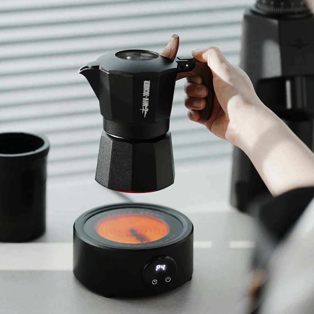 MHW-3BOMBER Mini Coffee Electric Stove for Moka Pot 800w Ceramic Cooktop Milk Water Heating Furnace Coffee Tool Camp Kitchen Use