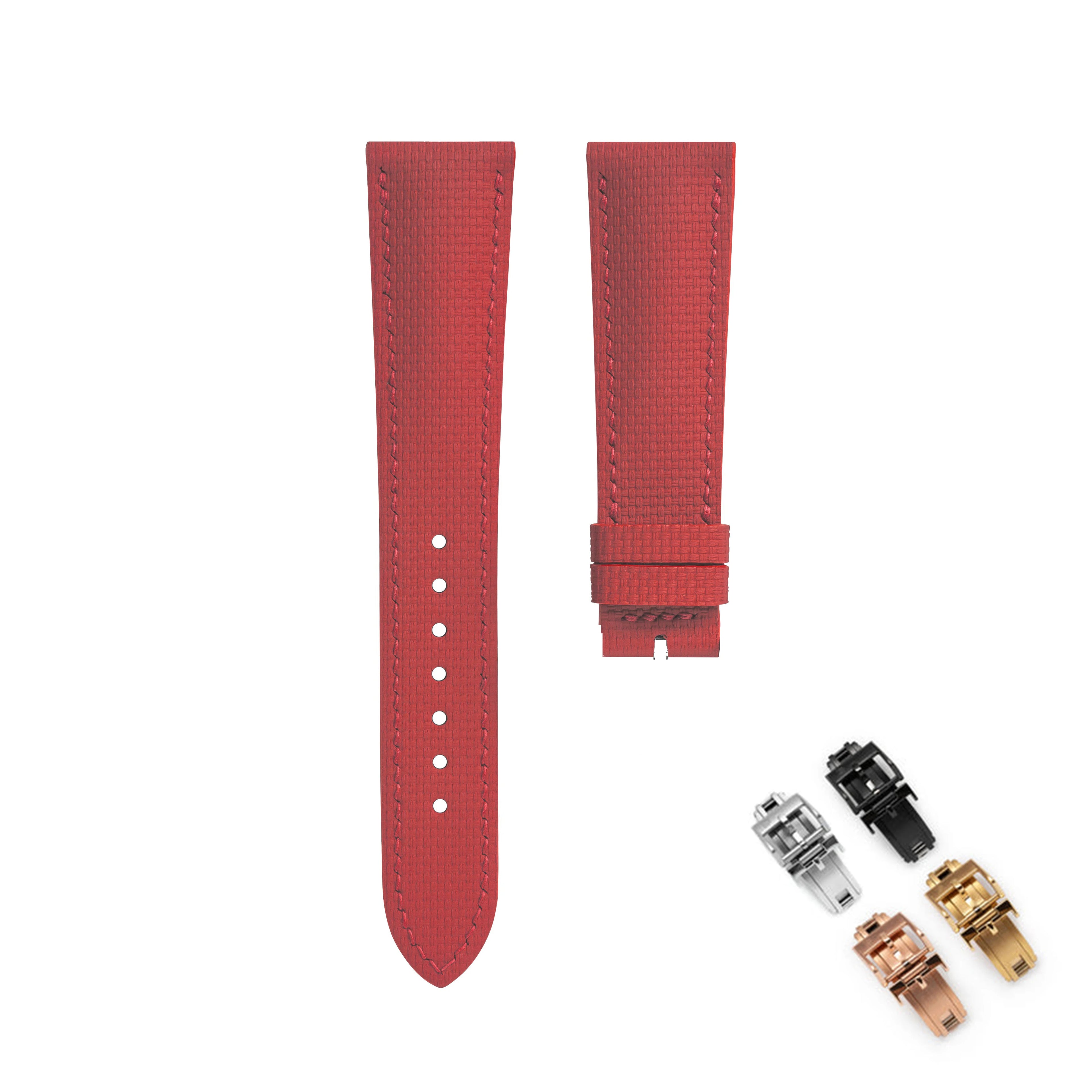 FKM Rubber Sailcloth Watch Strap 18mm 19mm 20mm 21mm 22mm Watch Bands Fit For Omega Seamaster 150 Omega Speedmaster Swatch