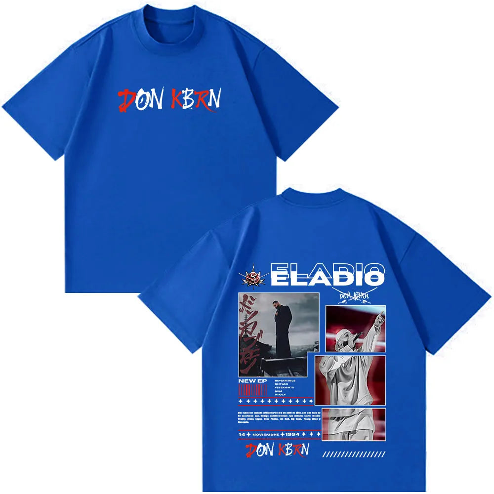 Eladio Carrion DON KBRN 2025 Album Graphic T-shirts Men Women Clothing Fashion Hip Hop Tshirt Casual Cotton Short Sleeve T-shirt