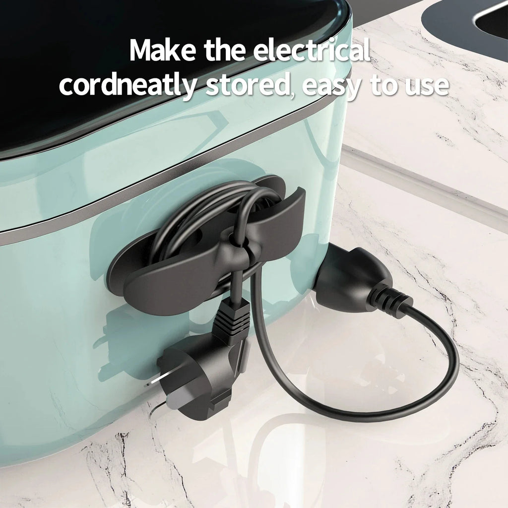MAOYYE 6pcs/4pcs Cable Winder Cable Clip Holder Cable Organizer Easy To Install Multi-function Suitable For Kitchen Appliances
