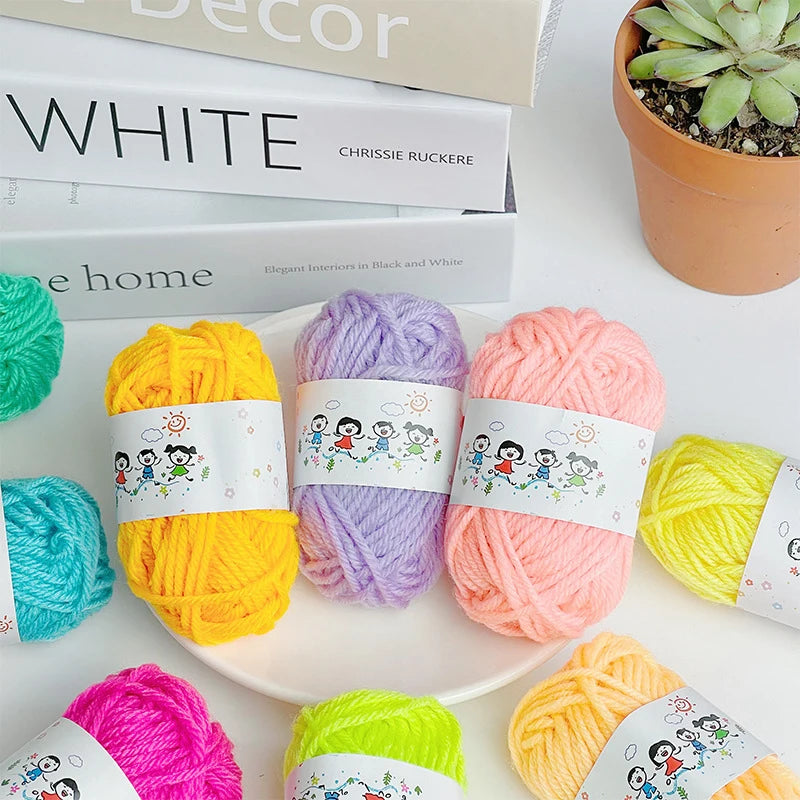 12Pcs Soft Warm DIY Cotton Wool Threads Soft Yarn Fine Quality Hand-Knitting Thread For Handmade Knitting Crochet Yarn