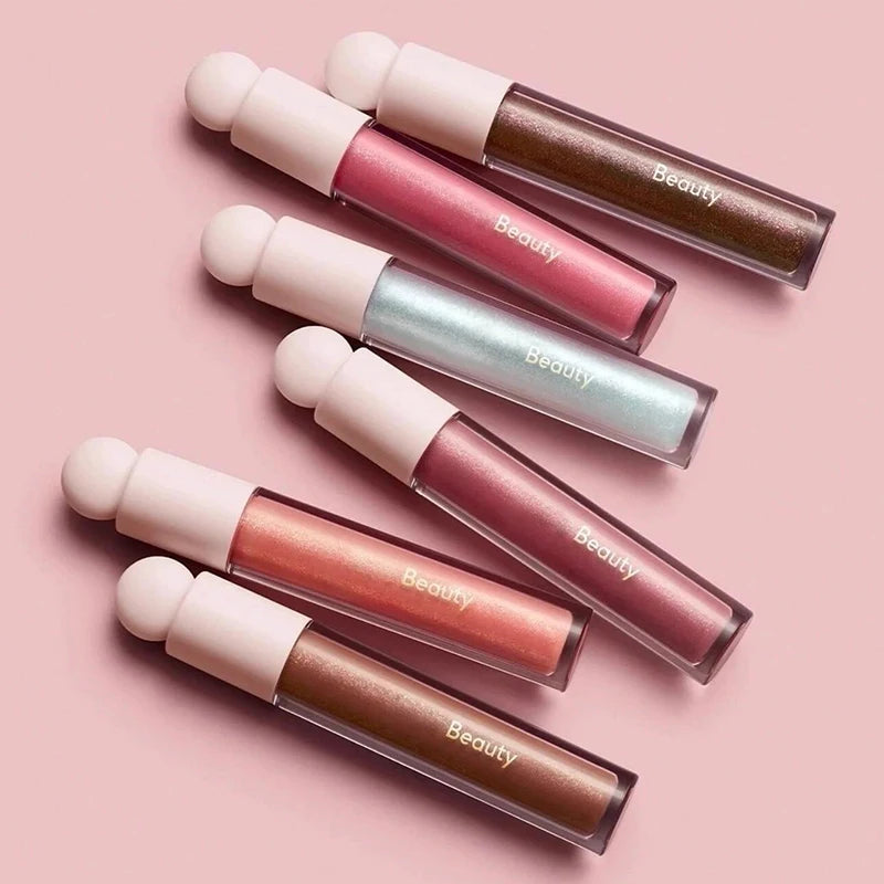Hot Positive Light Liquid Luminizer 3D Face Contour Liquid Bronzer Shade Long Lasting Waterproof Brighten Makeup Glossy Lipstick