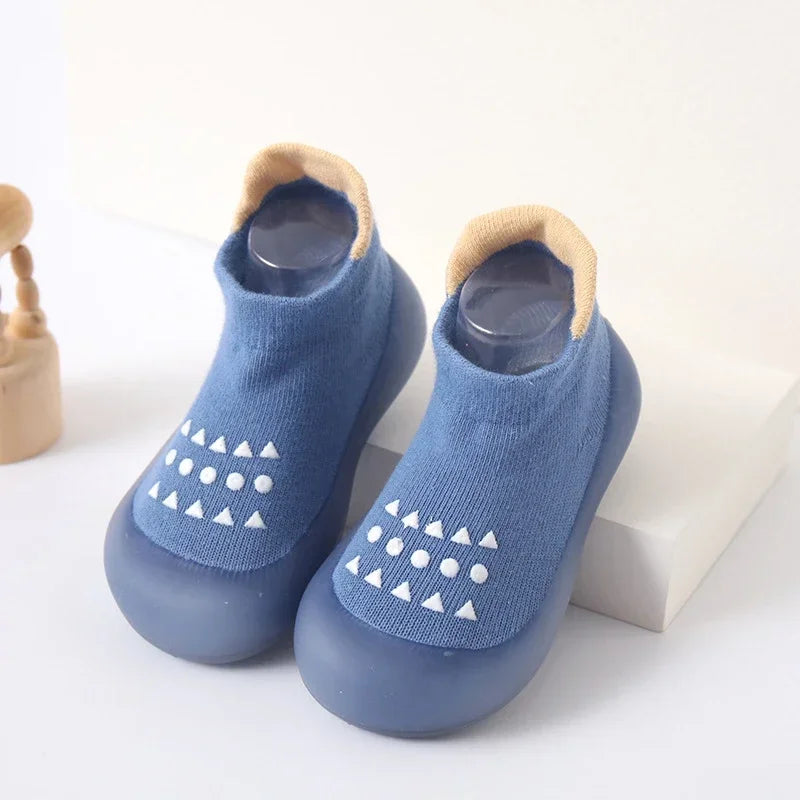 Summer New Combed Cotton Anti slip and Breathable Children's Soft Sole Shoes Baby Walking Shoes Mesh Faced Baby Floor Socks