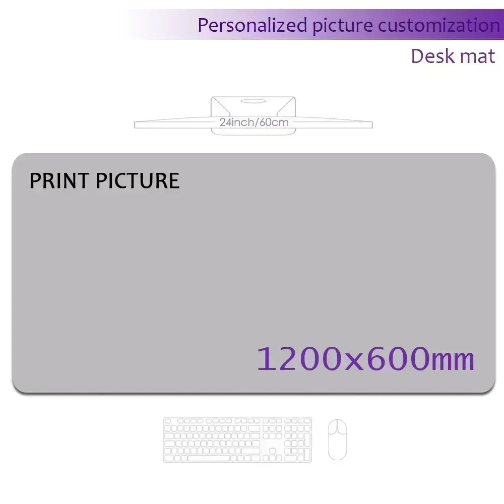 Custom Playmat 60x35cm Mousepad Custom Image Tabletop Gaming Deskmat Playmat Custom Game Mat Printing HD,Rubber Mouse Pad Xxl