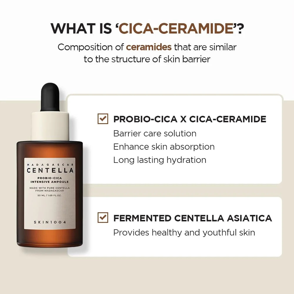 Korean Madagascar Centella Probio-Cica Ampoule Serum  Facial Essence 95ml Skincare Original Products