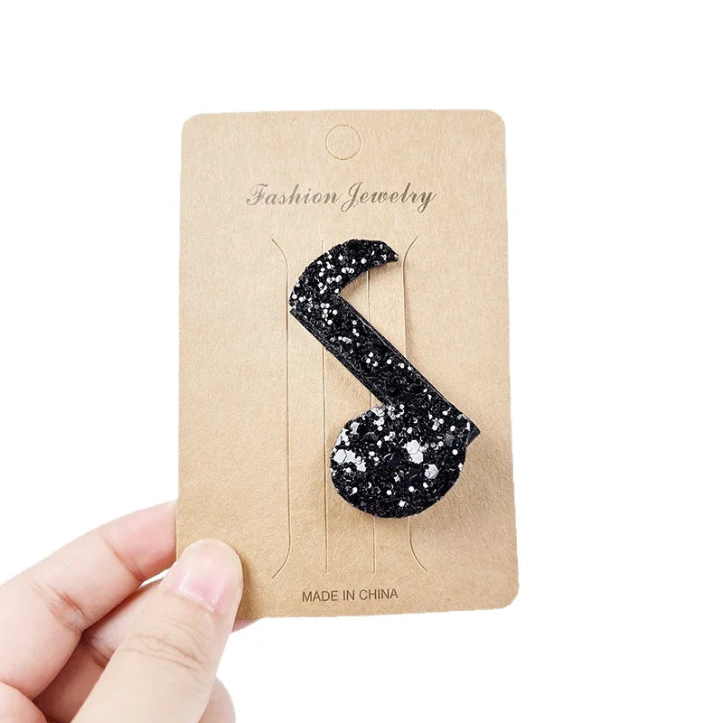 New Music Girl Hair Clips, Cute Piano & Violin Art Style, Kid-Friendly Non-Damaging Hair, Fashionable Princess Accessories