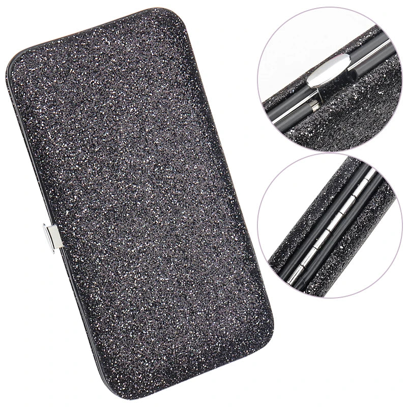 Eyelash Tweezers Storage Box Lash Lifting Eyebrow Clip Organizer Case Shiny Design Eyelashes Extension Tweezer Boxes Makeup Tool