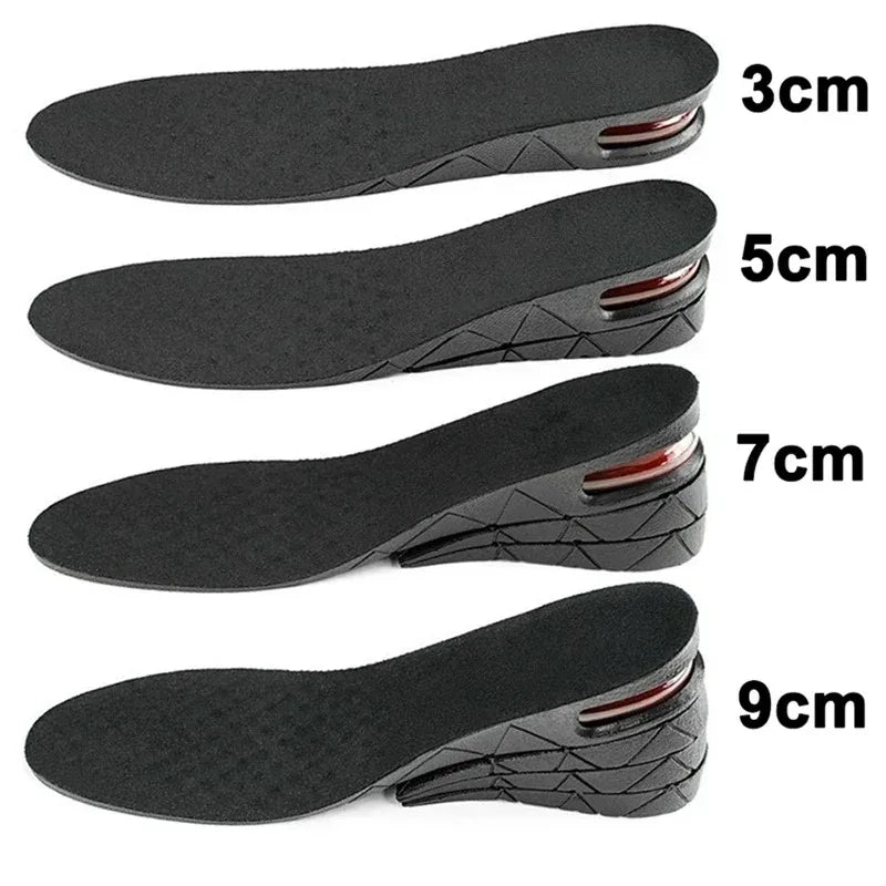 Height Increase Insole Adjustable Height Insole Height Increasing Shoe Inserts Air Cushion Shock Absorbing Shoe Pads 3/5/7/9cm