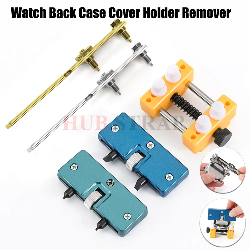 1 Set Adjustable for Watchmaker Repair Tool Watch Back Case Cover Holder Remover Opener Safety Stainless Steel Watch Accessories