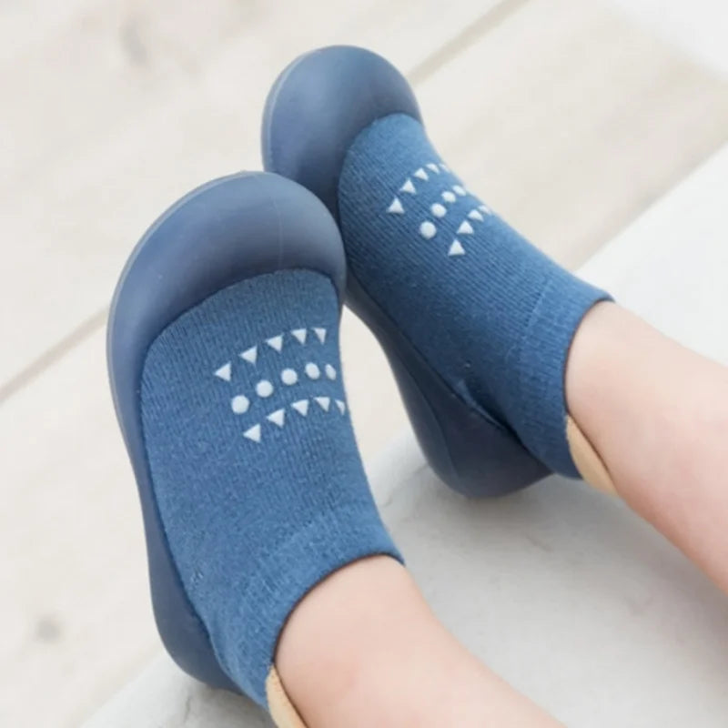 Summer New Combed Cotton Anti slip and Breathable Children's Soft Sole Shoes Baby Walking Shoes Mesh Faced Baby Floor Socks